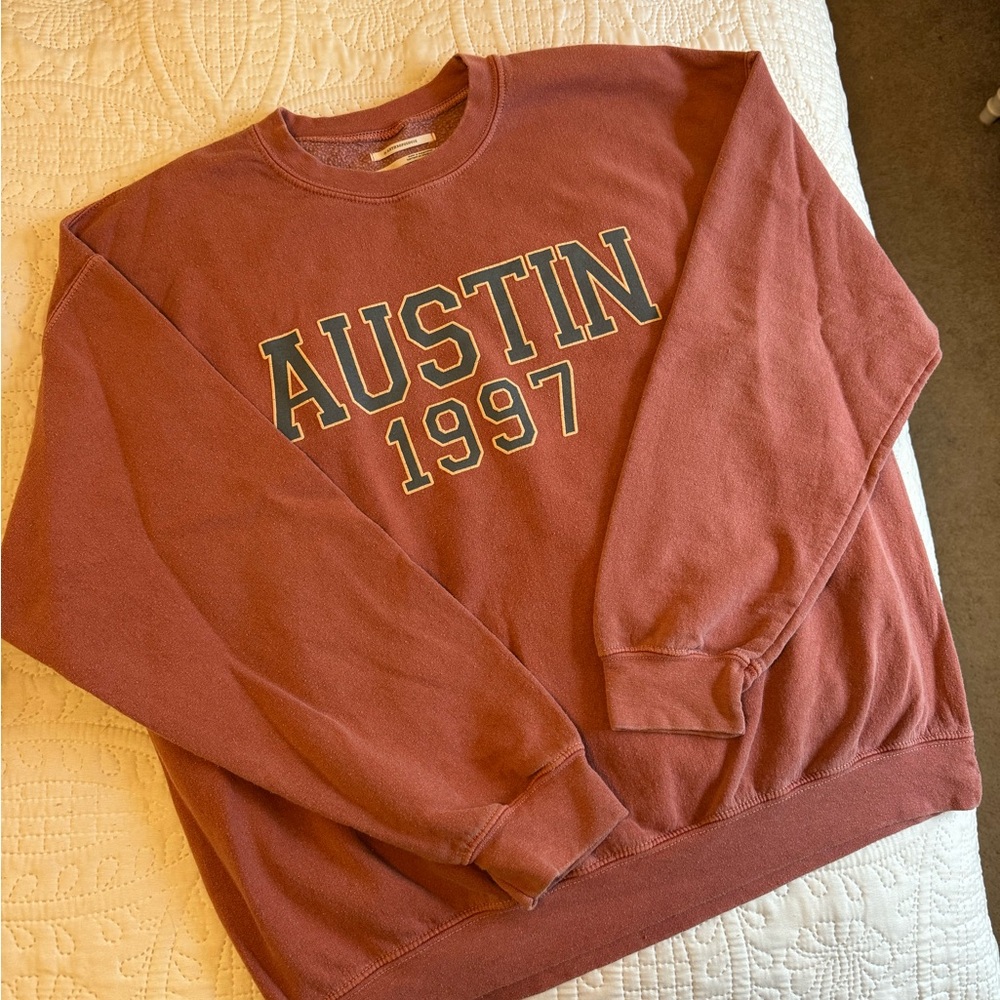 Anthropologie “Austin 1997” crew neck sweatshirt